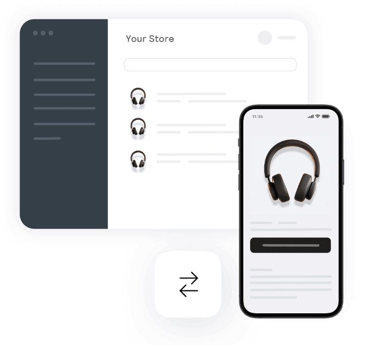 Inventory management synced with app