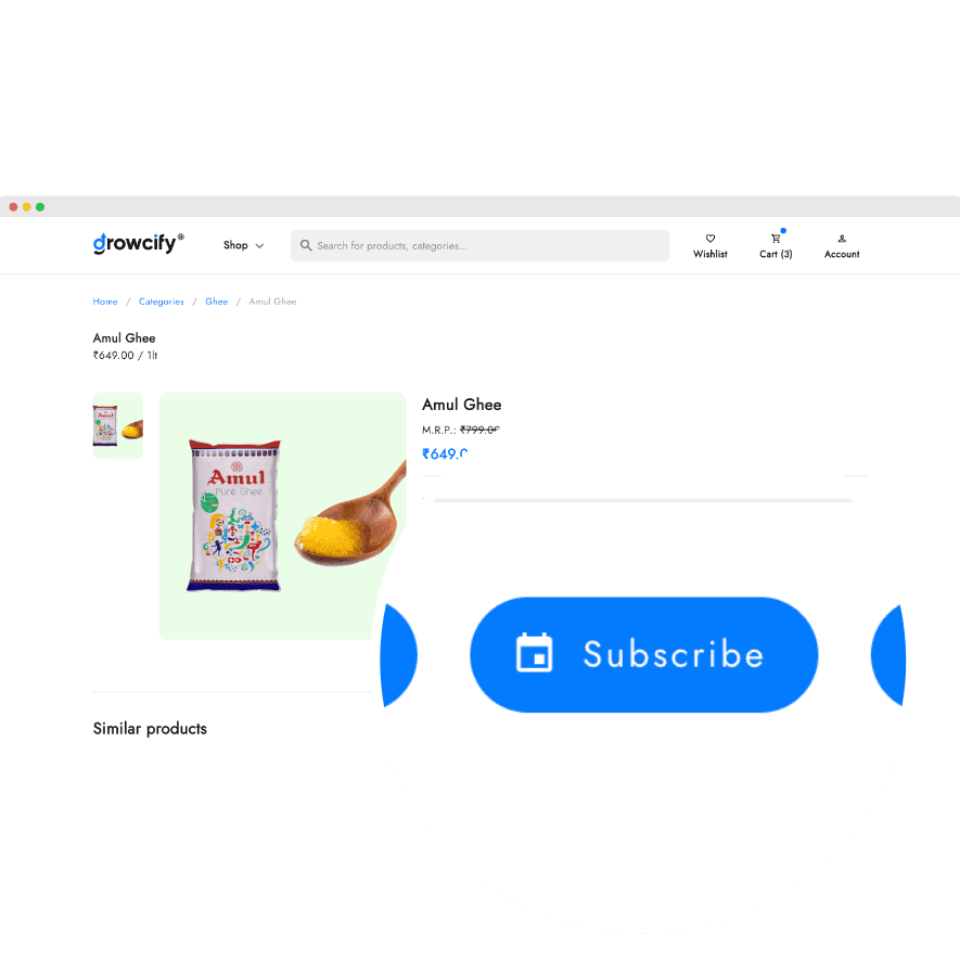 Website subscriptions
